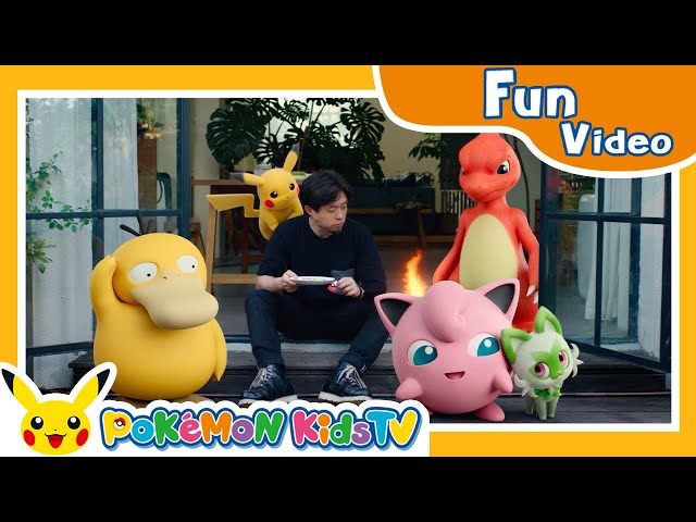 [Cat’s Kitchen] Camping Trip with Pokémon: Charmander Is Heating Up 🔥 | Pokémon Kids TV​ class=