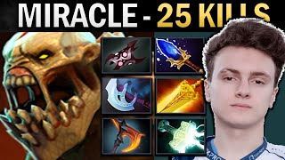 Lifestealer Dota Gameplay Miracle with 25 Kills and Mjolnir