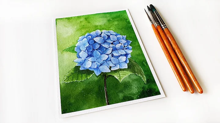 How to Paint a Hydrangea with Watercolor
