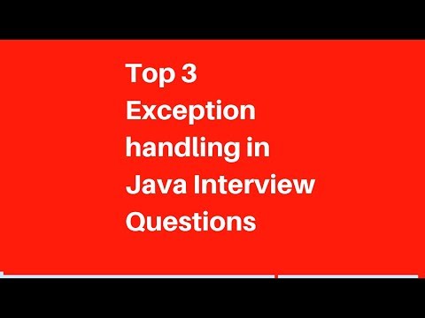 Java for selenium | Exception handling in java (interview questions) [Part 1]