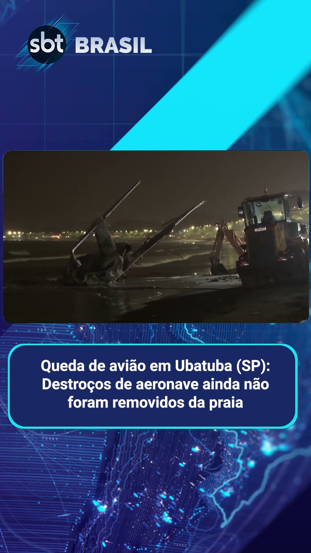 Avião atravessa pista e explode em Ubatuba, litoral de SP; piloto morreu | SBT Brasil (09/01/25)