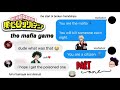 bnha texts | tHeRaPy liNkS?? (the mafia game pt. 1)
