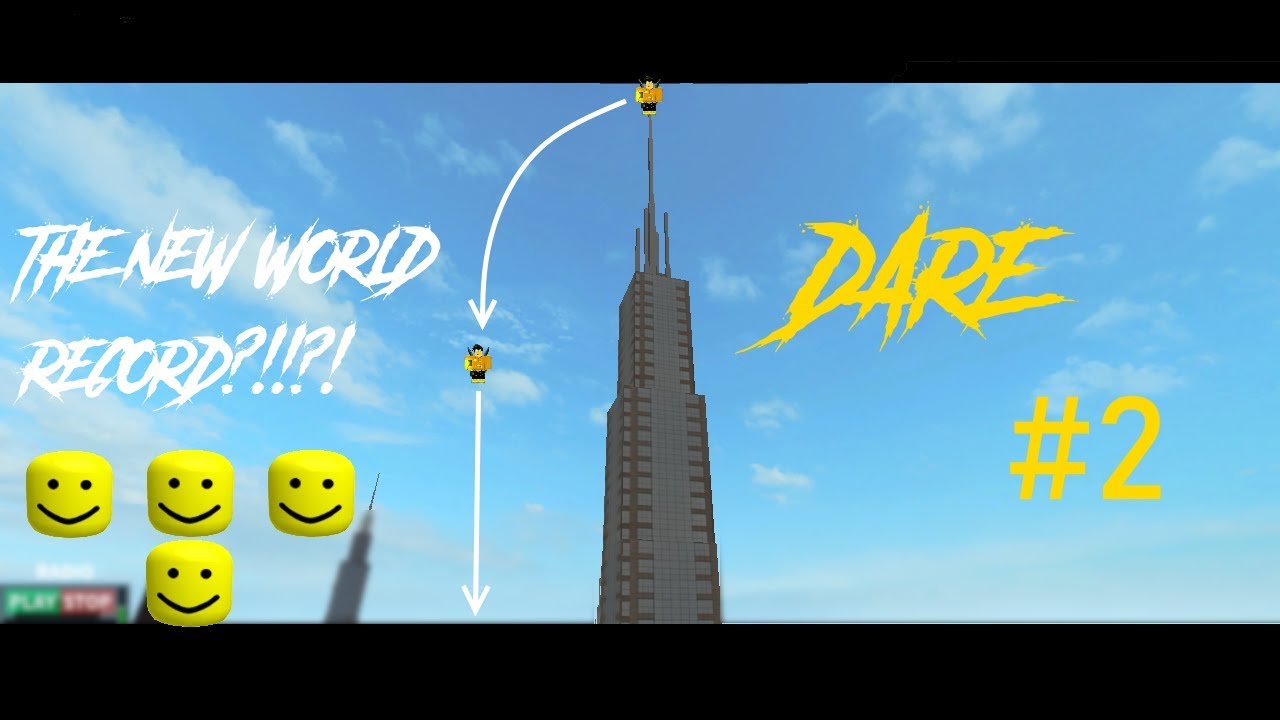 The Tallest Dive Ever On Roblox Parkour Dare 2 L Roblox Parkour - roblox parkour crest tower