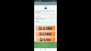 Application Multiplication Table screenshot 5