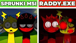 SPRUNKI MSI BUT RADDY.EXE NORMAL VS HORROR | SPRUNKI INCREDIBOX