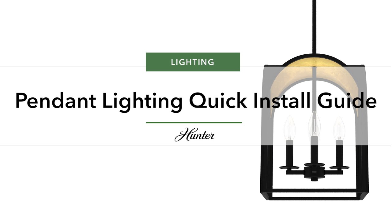 Pendant Lighting Quick Install Guide YouTube