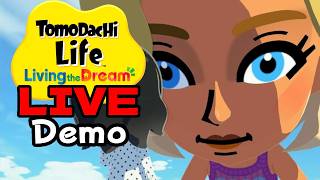 Tomodachi Life Living the Dream demo LIVE - It begins.