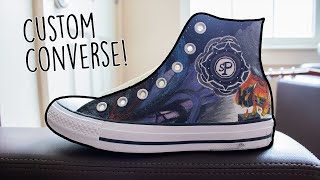 CUSTOM CONVERSE: Painting Album Art on Shoes! PART 2