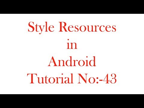 Style in Android