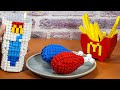 LEGO Жареная Курица: Красная Против Синей Еды | Лего В Реальной Жизни | Stop Motion Cooking И ASMR