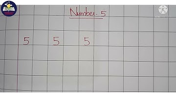 Writing Number 5 in column book | Number 5 | Numbers | TEACHERS World of WONDERzzz