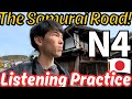 N4 Japanese listening practice: Walk around the Samurai Road Town in Japan! #139