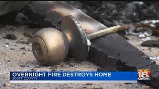Overnight Fire Destroys Home