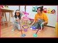RÜYA İLE OYUNCAK ODASINI TOPLADIK TEMİZLEDİK l Cleaning Toy Room With Rüya For Kids