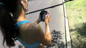 The HB Tune armband/hand held phone case in action!