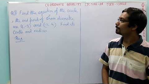 CiCircle / Co-ordinate Geometry L 25