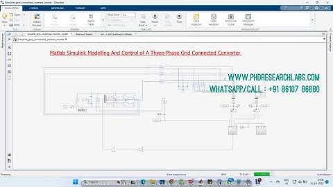 Modelling And Control of A Three Phase Grid Connected Converter   #Electrical #Matlab #Simulation
