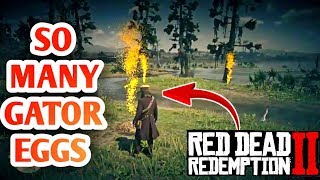 SO MANY GATOR EGGS!! Red Dead Redemption 2
