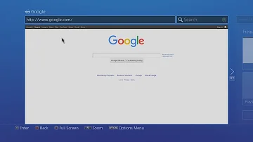 Como navegar na Internet com o PS4?