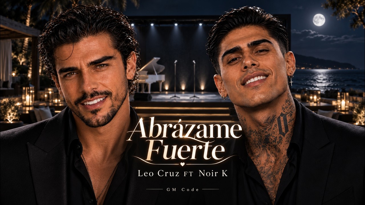 Noir K y Leo Cruz en la portada de Abrázame Fuerte