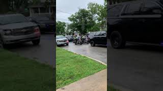 Ed Christie Funeral Procession leaving Church