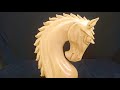 Giant Super fancy chess knight | carving in 6"block piece | Harwinder singh