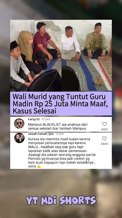 Udah viral takut kena huj4t akhirnya milih damai, terimakasih netizen indo🙏❤️😍