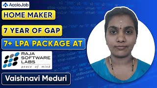 From tier-3 college to 7+ LPA at Raja software Labs | Gap year | Software engineer | AccioJob