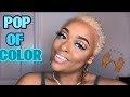 Natural Full Glam/ Pop Of Color Makeup/ Natural Makeup Tutorial/ Cut Crease/ thejohnaemariah