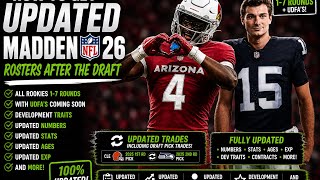 Best updated Madden 26 roster with rookies, UDFA’s, dev traits and more!!! Best for franchise mode!!