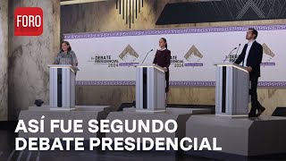 Así fue el segundo debate presidencial 2024  Las Noticias