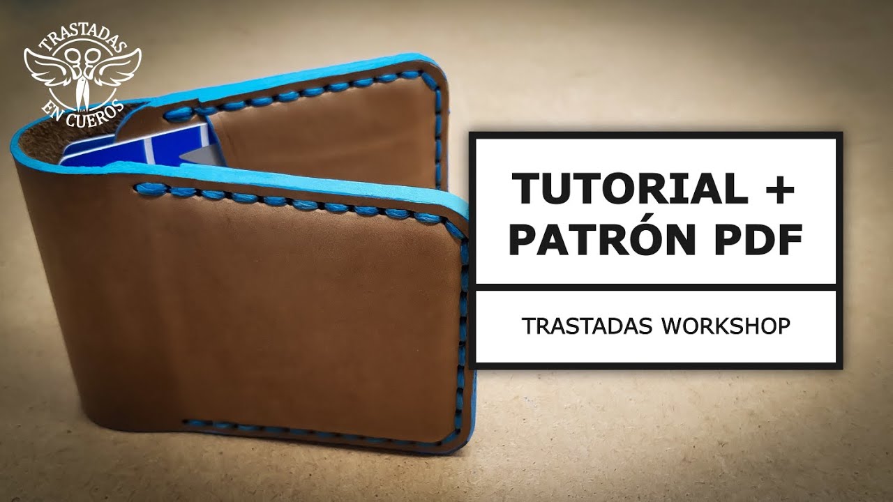 🔴 PATRÓN DE CUERO GRATIS. Cómo hacer un TARJETERO.