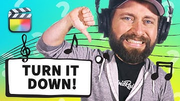 How To Lower Background Music In Final Cut Pro
