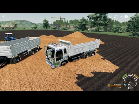 FarmingSimulator 19 modไทย EP90 วิ่งงานดินลูกรังถมที่(แจกmodแมพขุดดิน)