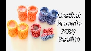 How to Crochet Preemie Baby Booties