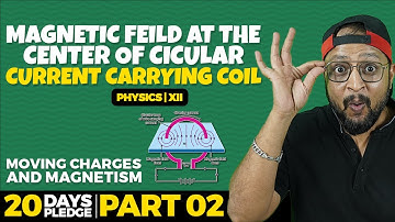 81.Magnetic Field at the center of Circular Current Carrying Coil | Pledge 2023 | MEC | CBSE |NCERT