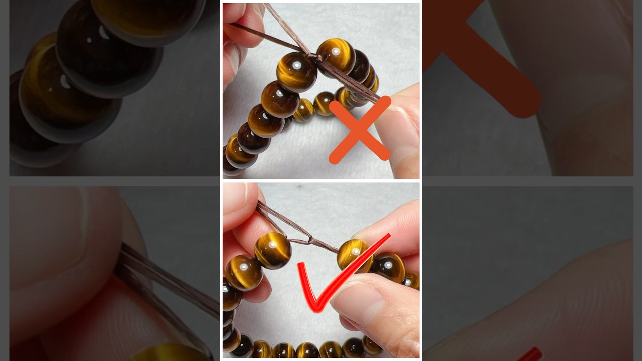 how to tie a beaded bracelet without glue