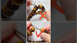 How to secure a beaded bracelet knot without glue? #howto #diy #diycrafts