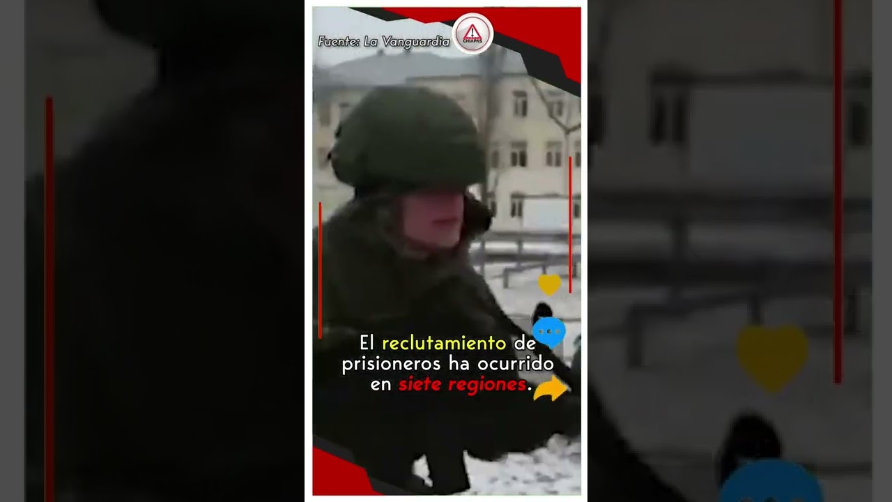 #Rusia saca a #presos de las cárceles para combatir en #guerra.