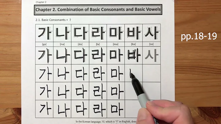 How To Read & Write Korean Alphabet | Ch.2.1 The Basic Vowel ㅏwith Stroke Order and Pronunciation