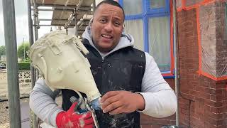 How We Set Up Our Thincoat In A Hand Hopper Baumit Render System, Spray Render Top Coat.