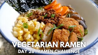 Day 28 of my ramen challenge | Vegetarian Ramen from scratch