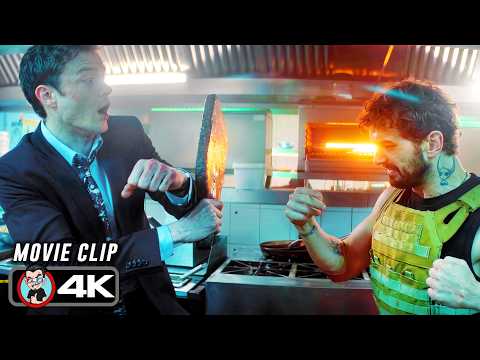 Painless Kitchen Fight Scene | Novocaine (2025) Movie Clip 4k