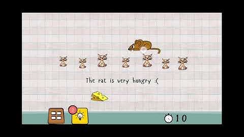 Logic Master 1 - Mind Twist Level 199 Solution | The rat is very hungry