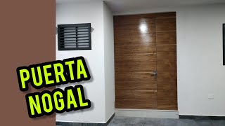 Cómo Hacer Puerta Principal de Nogal / Walnut Main Door.