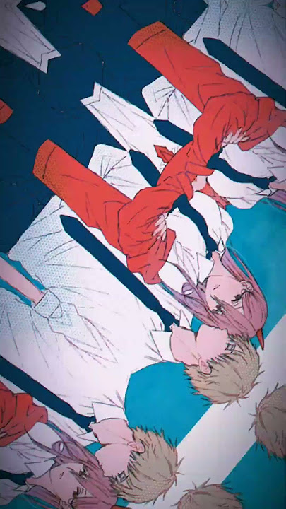 power x Denji #jedagjedug #anime #chainsawman #jj