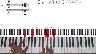 7-3-6 (2-5-1) gospel movement ||gospel piano|| #pianotutorial #gospelpiano #music #piano