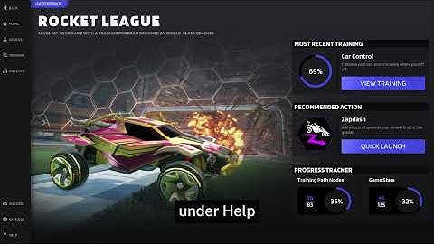 How to Navigate trophi.ai Rocket League Landing Pages