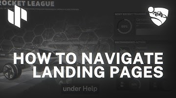 How to Navigate trophi.ai Rocket League Landing Pages