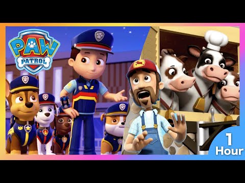 PAW PATROL HELPS FARMER AL FIX THE SILO ROOF! +MORE